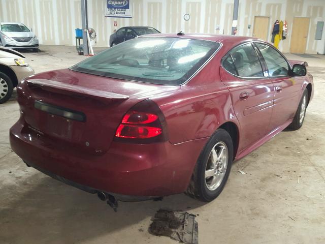 2G2WS542641323755 - 2004 PONTIAC GRAND PRIX MAROON photo 4