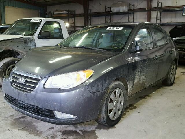 KMHDU46D68U521277 - 2008 HYUNDAI ELANTRA GL GRAY photo 2