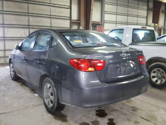 KMHDU46D68U521277 - 2008 HYUNDAI ELANTRA GL GRAY photo 3