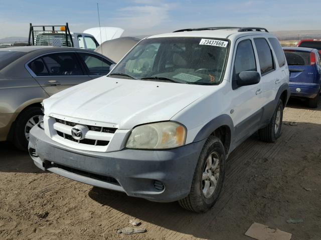 4F2YZ02Z26KM34647 - 2006 MAZDA TRIBUTE I WHITE photo 2