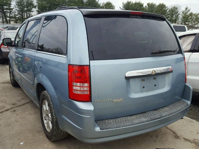 2A8HR54P08R119111 - 2008 CHRYSLER TOWN & COU BLUE photo 3