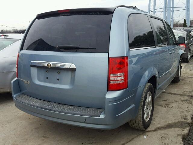 2A8HR54P08R119111 - 2008 CHRYSLER TOWN & COU BLUE photo 4