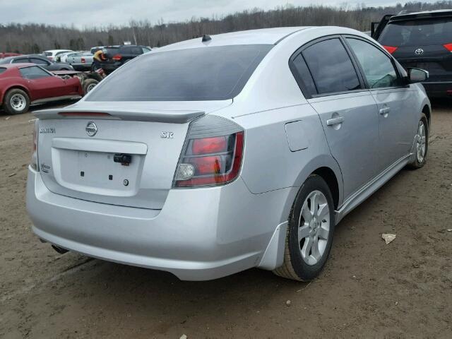 3N1AB6AP7AL632062 - 2010 NISSAN SENTRA 2.0 SILVER photo 4