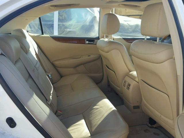 JTHBA30G165157373 - 2006 LEXUS ES 330 WHITE photo 6