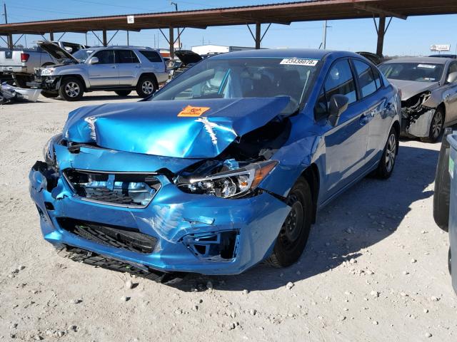 4S3GKAA67J3603870 - 2018 SUBARU IMPREZA BLUE photo 2