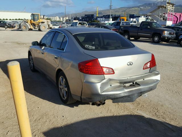 JNKCV51E64M608348 - 2004 INFINITI G35 SILVER photo 3