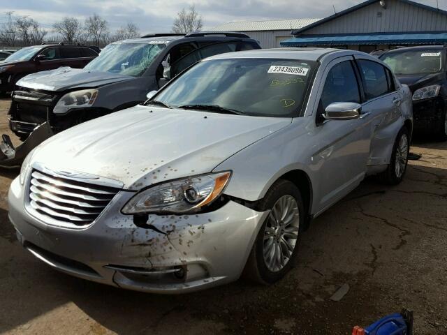 1C3CCBCB0CN137657 - 2012 CHRYSLER 200 LIMITE SILVER photo 2