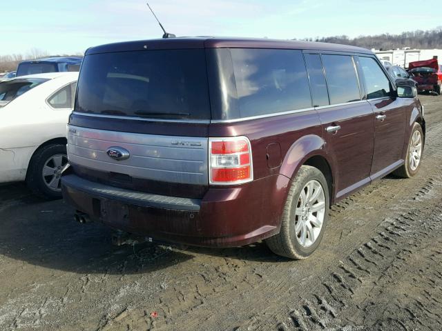 2FMGK5DC3BBD19223 - 2011 FORD FLEX LIMIT MAROON photo 4