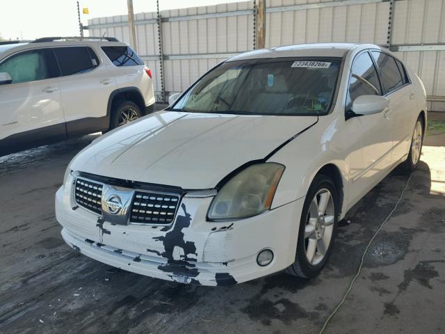 1N4BA41E54C835769 - 2004 NISSAN MAXIMA SE WHITE photo 2