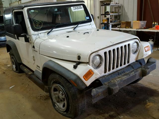 1J4F449S56P785801 - 2006 JEEP WRANGLER / WHITE photo 1