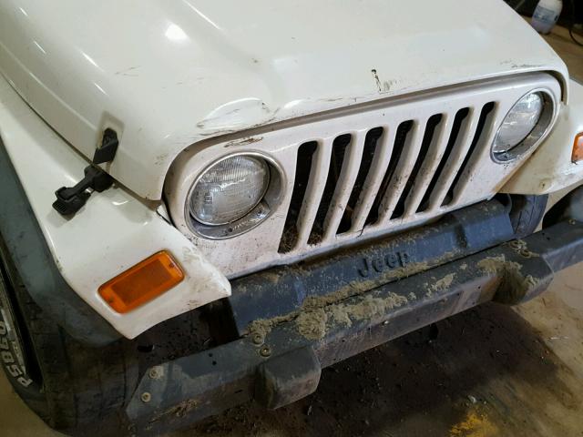 1J4F449S56P785801 - 2006 JEEP WRANGLER / WHITE photo 9