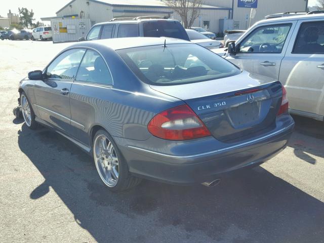 WDBTJ56J96F176749 - 2006 MERCEDES-BENZ CLK 350 BLUE photo 3