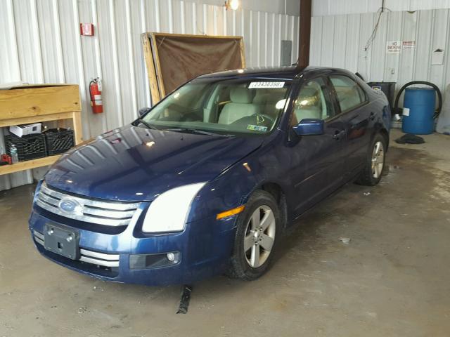 3FAHP07Z57R197573 - 2007 FORD FUSION SE BLUE photo 2