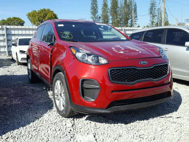 KNDPM3AC8J7317112 - 2018 KIA SPORTAGE L RED photo 1