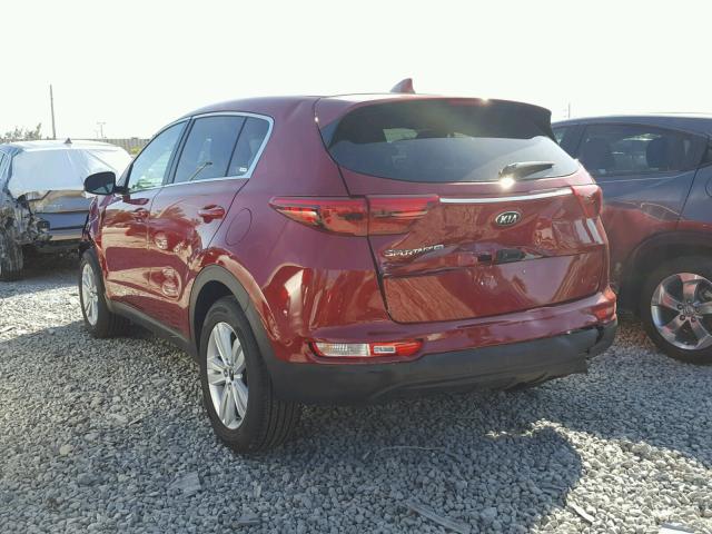 KNDPM3AC8J7317112 - 2018 KIA SPORTAGE L RED photo 3