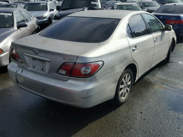 JTHBA30G645028591 - 2004 LEXUS ES 330 SILVER photo 4