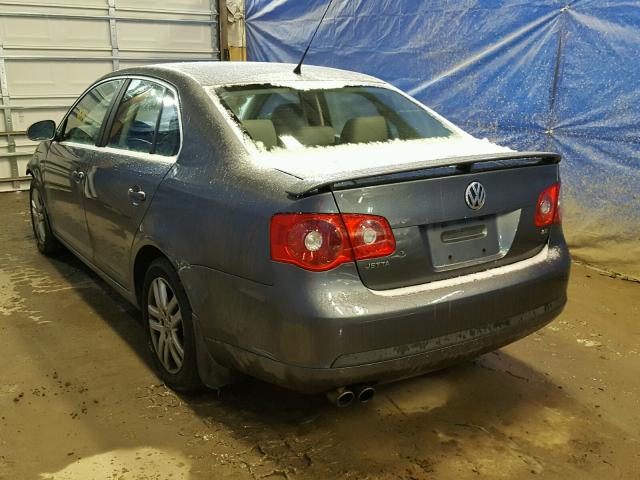 3VWEF71K87M186517 - 2007 VOLKSWAGEN JETTA WOLF GRAY photo 3