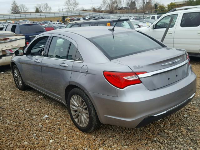 1C3CCBBBXDN694174 - 2013 CHRYSLER 200 TOURIN SILVER photo 3