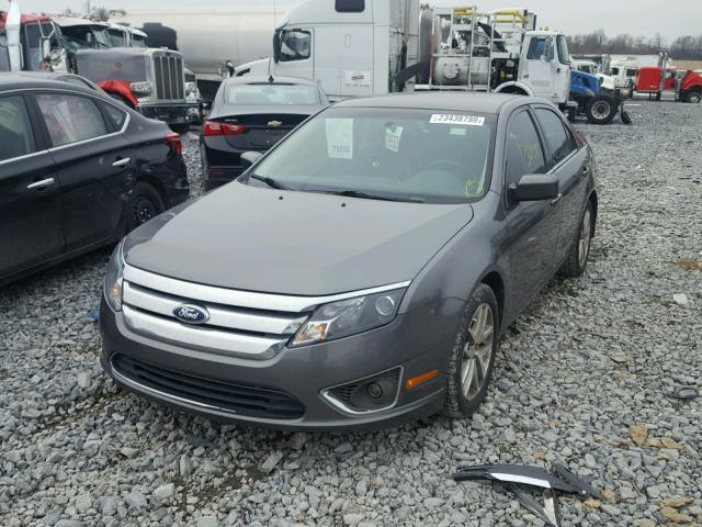 3FAHP0JA9BR140921 - 2011 FORD FUSION SEL GRAY photo 2