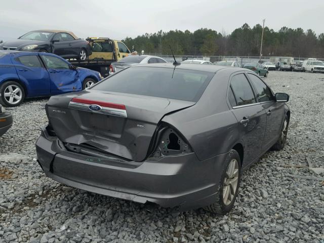 3FAHP0JA9BR140921 - 2011 FORD FUSION SEL GRAY photo 4