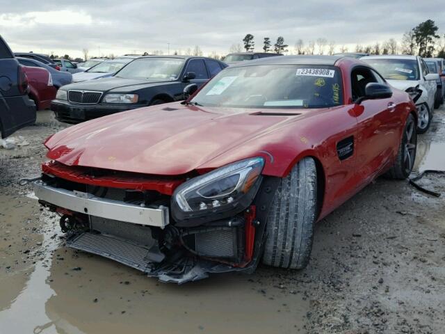 WDDYJ7JAXGA006768 - 2016 MERCEDES-BENZ AMG GT S RED photo 2