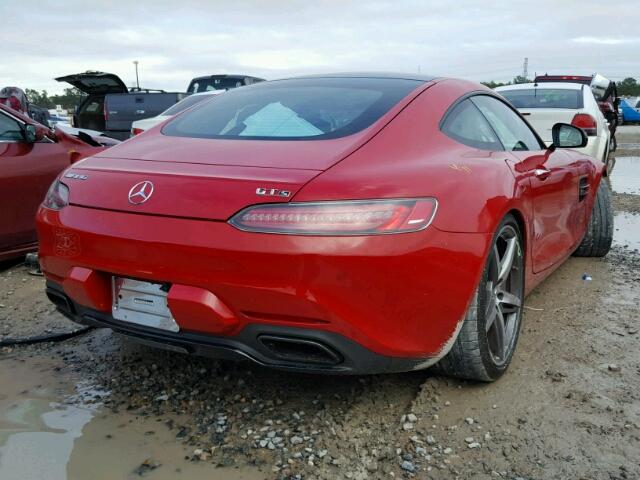 WDDYJ7JAXGA006768 - 2016 MERCEDES-BENZ AMG GT S RED photo 4