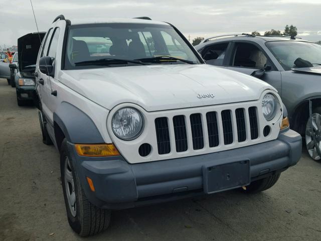 1J4GK48K77W507209 - 2007 JEEP LIBERTY SP WHITE photo 1