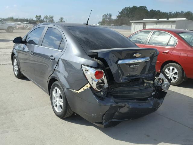 1G1JC5SH5C4205279 - 2012 CHEVROLET SONIC LT GRAY photo 3