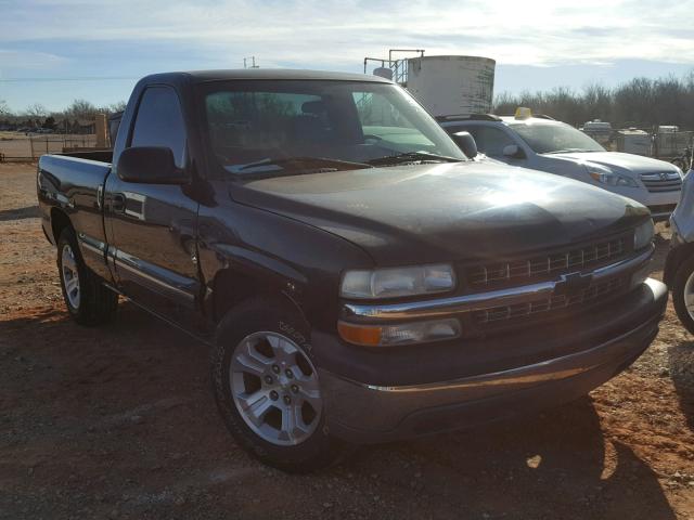 1GCEC14W61Z143677 - 2001 CHEVROLET SILVERADO BLACK photo 1