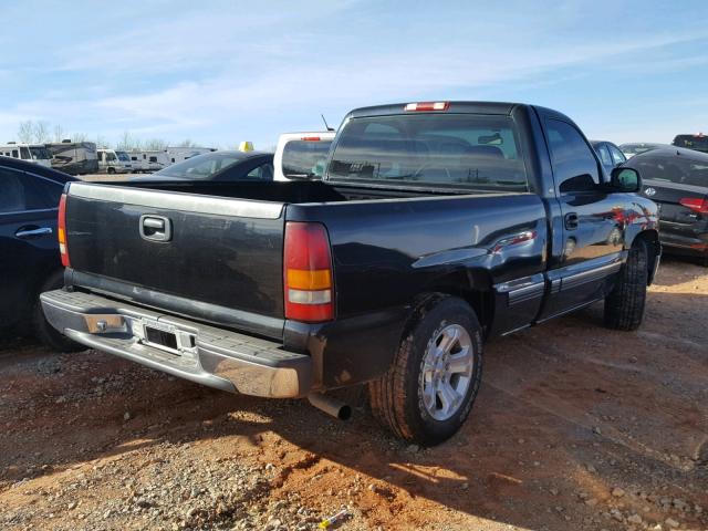 1GCEC14W61Z143677 - 2001 CHEVROLET SILVERADO BLACK photo 4