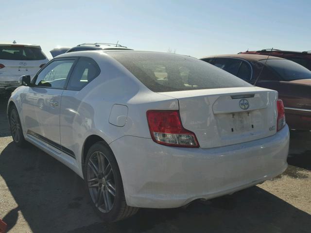 JTKJF5C72D3066068 - 2013 TOYOTA SCION TC WHITE photo 3