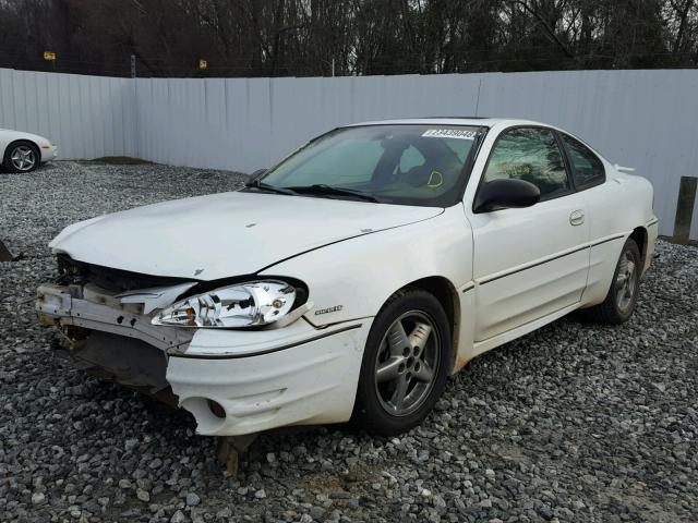 1G2NW12E73C304632 - 2003 PONTIAC GRAND AM G WHITE photo 2