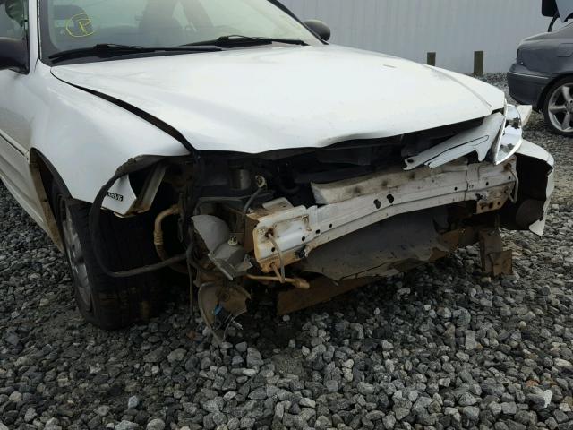 1G2NW12E73C304632 - 2003 PONTIAC GRAND AM G WHITE photo 9