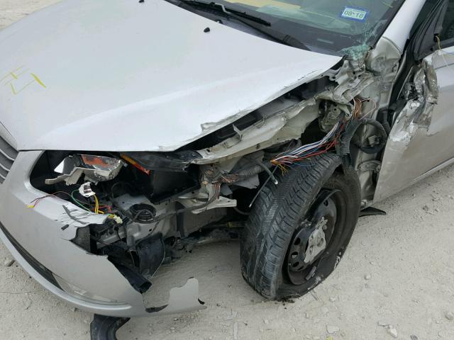 KMHDU46D59U687601 - 2009 HYUNDAI ELANTRA GL SILVER photo 9