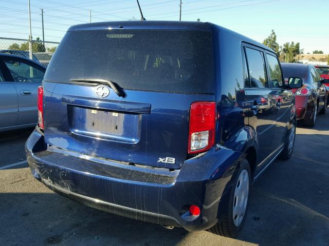 JTLZE4FE1DJ035220 - 2013 TOYOTA SCION XB BLUE photo 4