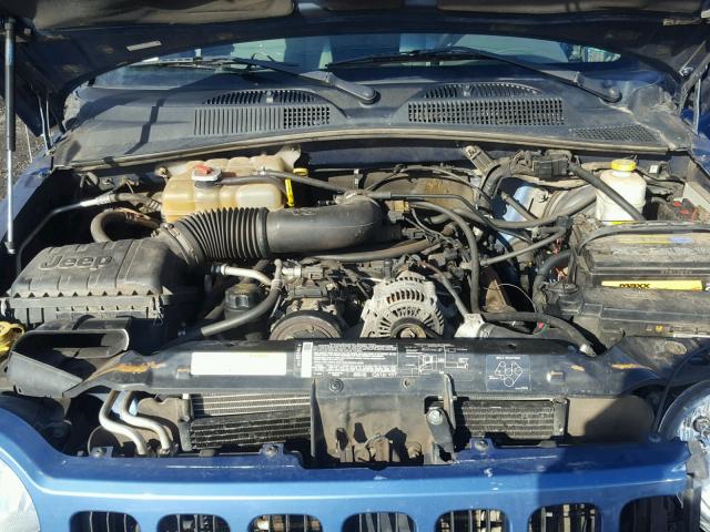 1J4GL48K65W601544 - 2005 JEEP LIBERTY SP BLUE photo 7