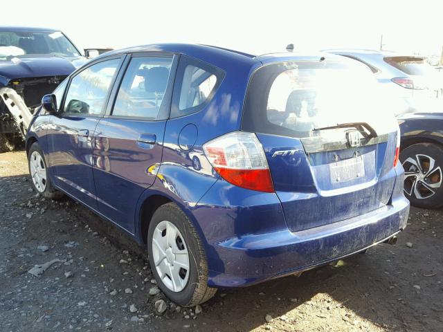 JHMGE8H30CC035409 - 2012 HONDA FIT BLUE photo 3