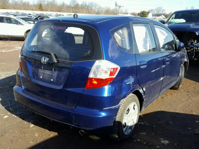 JHMGE8H30CC035409 - 2012 HONDA FIT BLUE photo 4