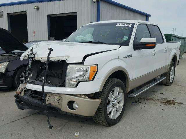 1FTFW1EV3AKB57286 - 2010 FORD F150 SUPER WHITE photo 2