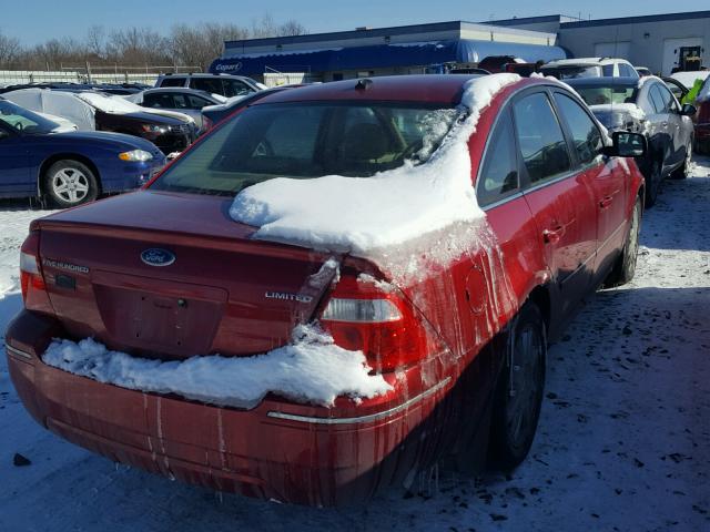 1FAHP25107G159474 - 2007 FORD FIVE HUNDR RED photo 4