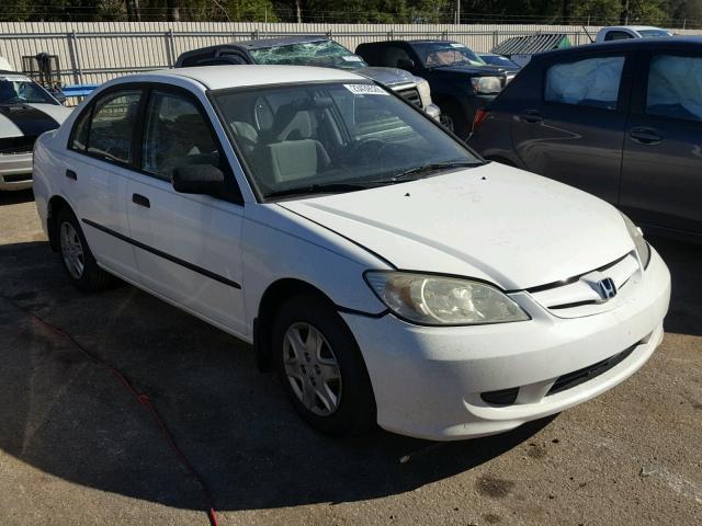 2HGES16374H542304 - 2004 HONDA CIVIC DX V WHITE photo 1