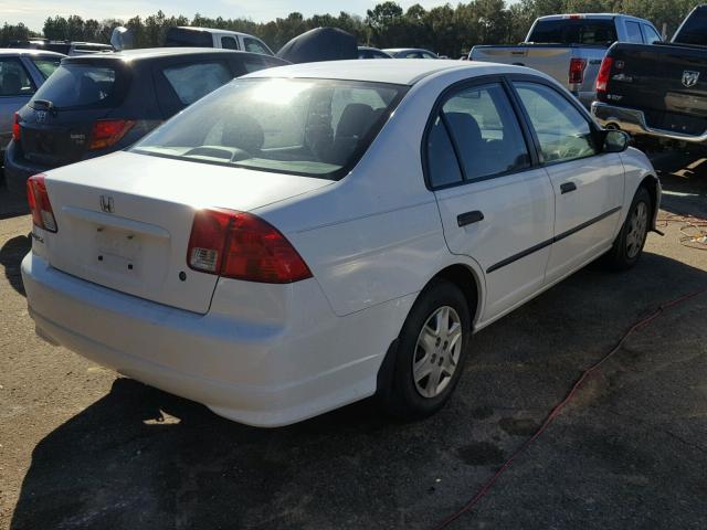 2HGES16374H542304 - 2004 HONDA CIVIC DX V WHITE photo 4