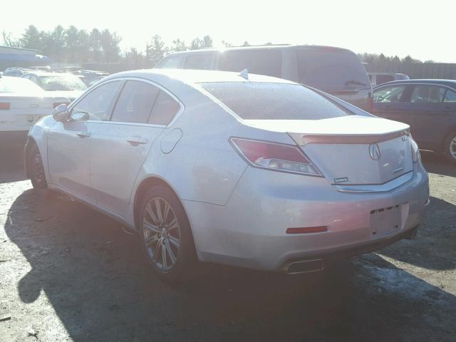 19UUA8F32EA003399 - 2014 ACURA TL SE SILVER photo 3