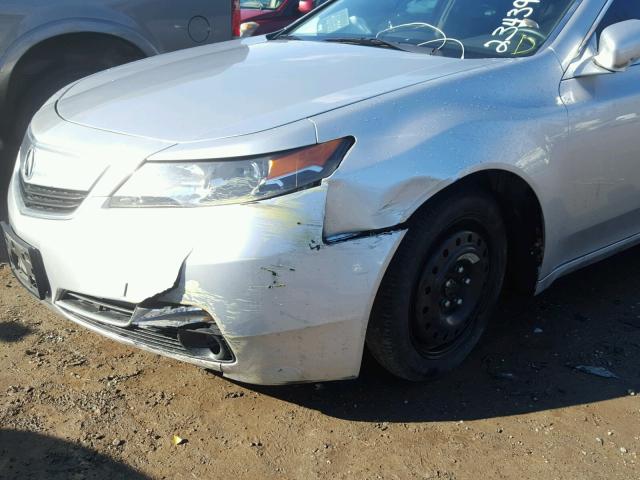 19UUA8F32EA003399 - 2014 ACURA TL SE SILVER photo 9