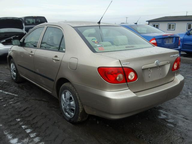 1NXBR32E45Z518312 - 2005 TOYOTA COROLLA CE GOLD photo 3