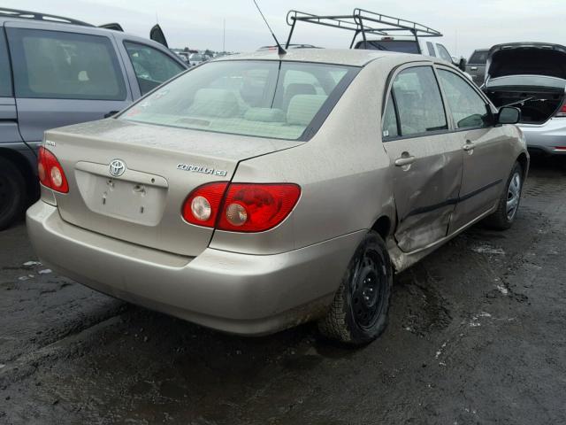 1NXBR32E45Z518312 - 2005 TOYOTA COROLLA CE GOLD photo 4