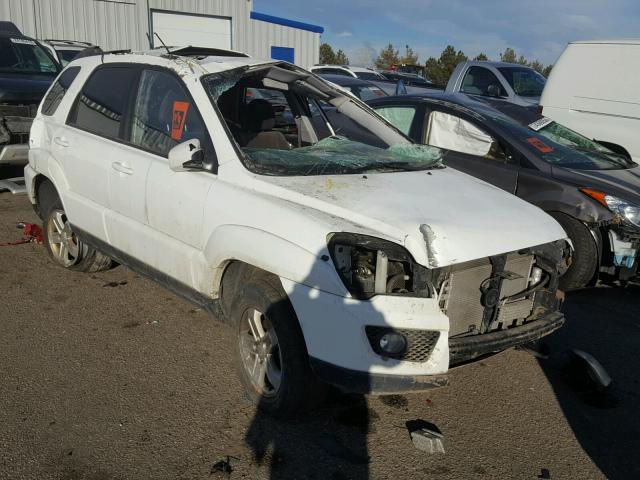 KNDJE723X97574938 - 2009 KIA SPORTAGE L WHITE photo 1