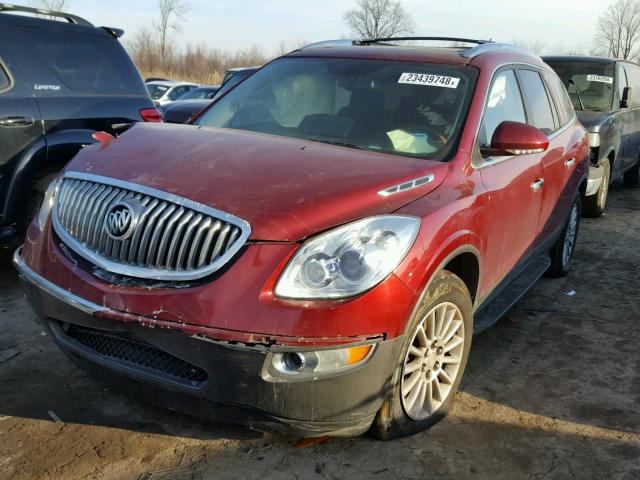 5GAEV23D39J156592 - 2009 BUICK ENCLAVE CX RED photo 2