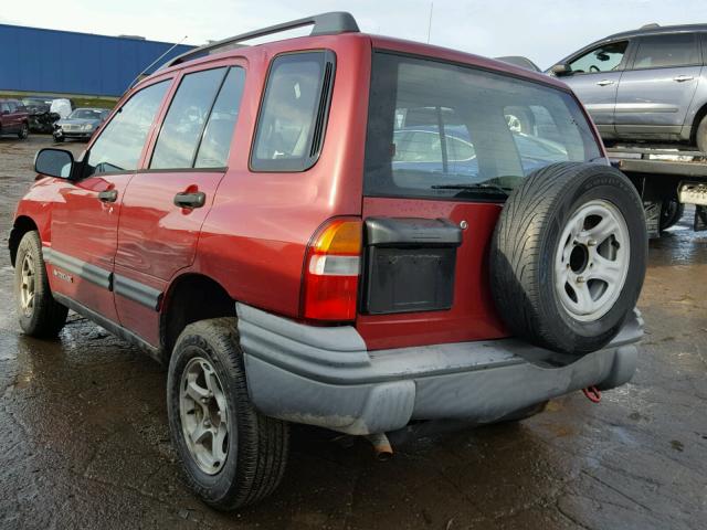 2CNBJ13C4Y6938552 - 2000 CHEVROLET TRACKER RED photo 3