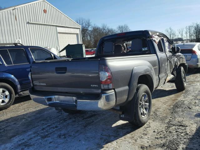 5TFUX4EN5BX005438 - 2011 TOYOTA TACOMA ACC CHARCOAL photo 4